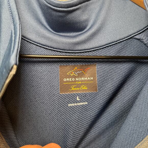 Greg Norman for Tasso Elba Men's Half Zip Pullover Jacket Navy Blue Size Large - Picture 3 of 6